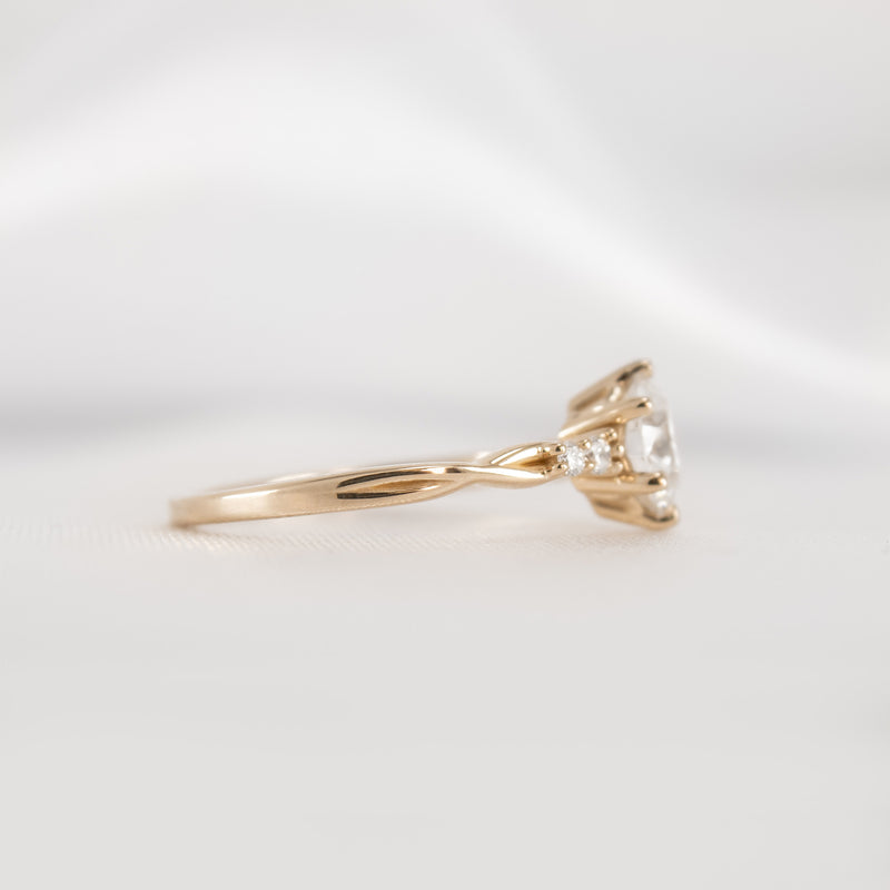 Shown in 1.0 Carat Diamond* The Liana Delicate Twist Engagement Ring | Lisa Robin