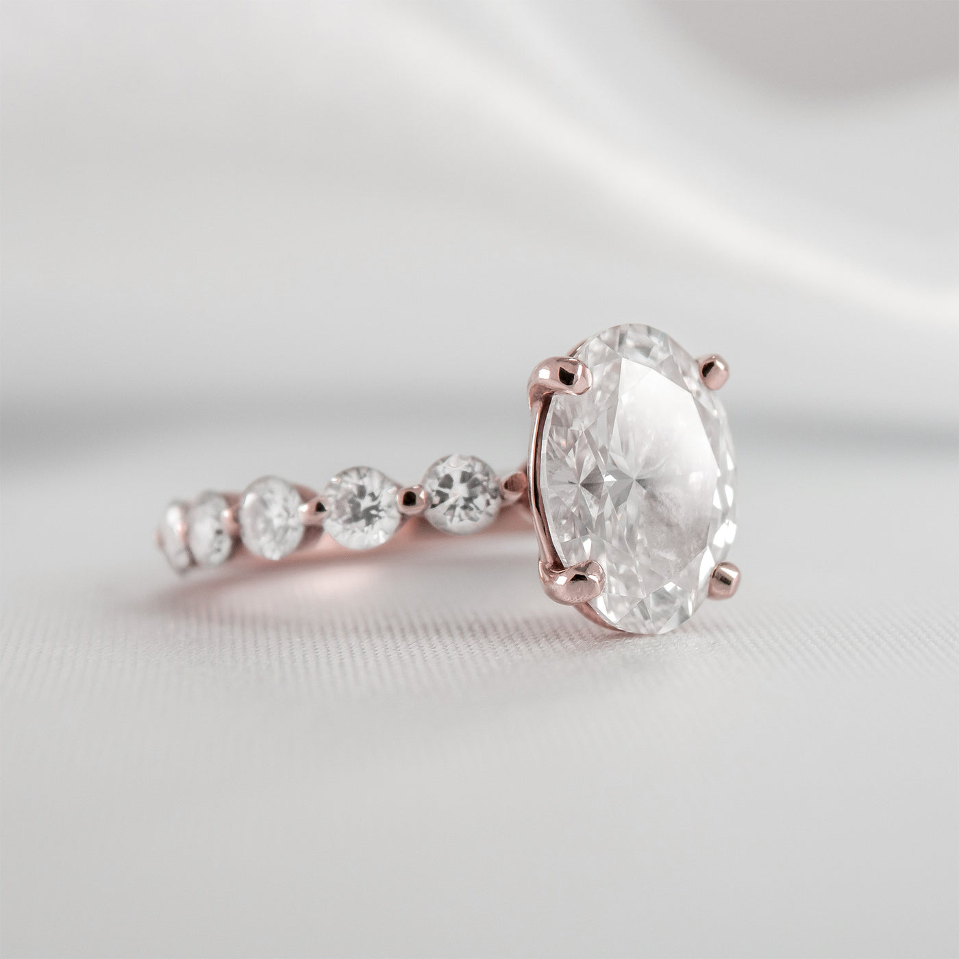 Shown in 3.0 Carat * The Robin Diamond Engagement Ring | Lisa Robin#color_14k-rose-gold