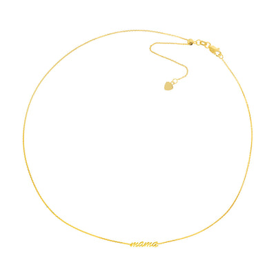 Gold Script Mama Choker | Lisa Robin