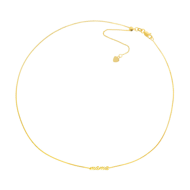 Gold Script Mama Choker | Lisa Robin