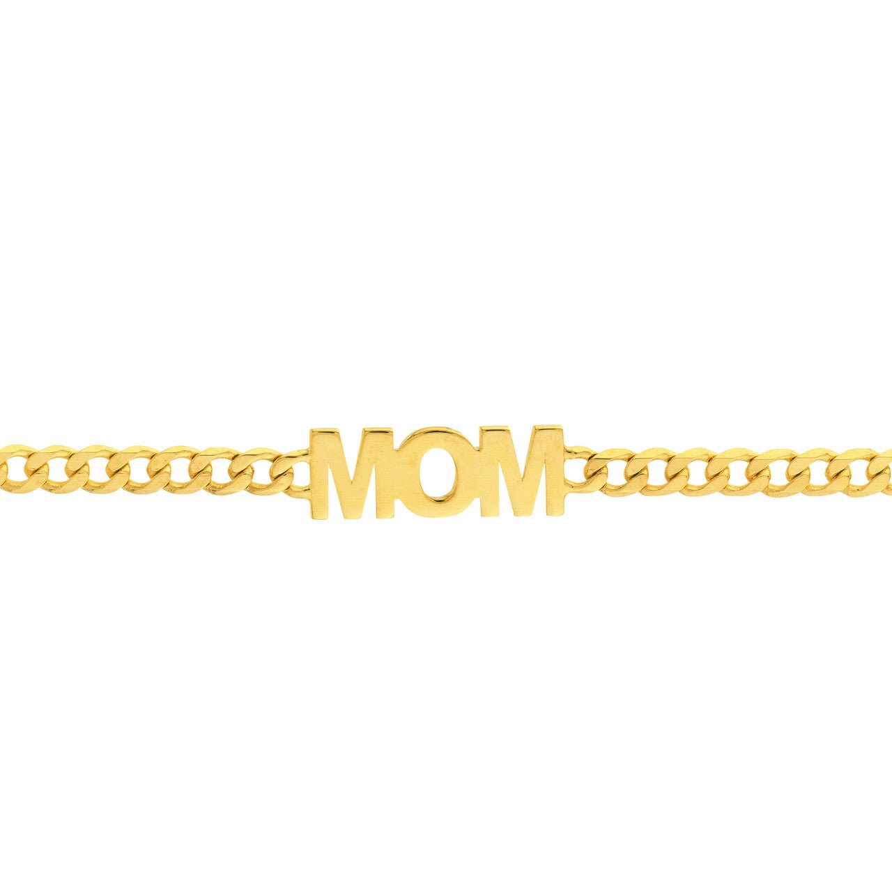 Gold Curb Chain Mom Bracelet - Lisa Robin