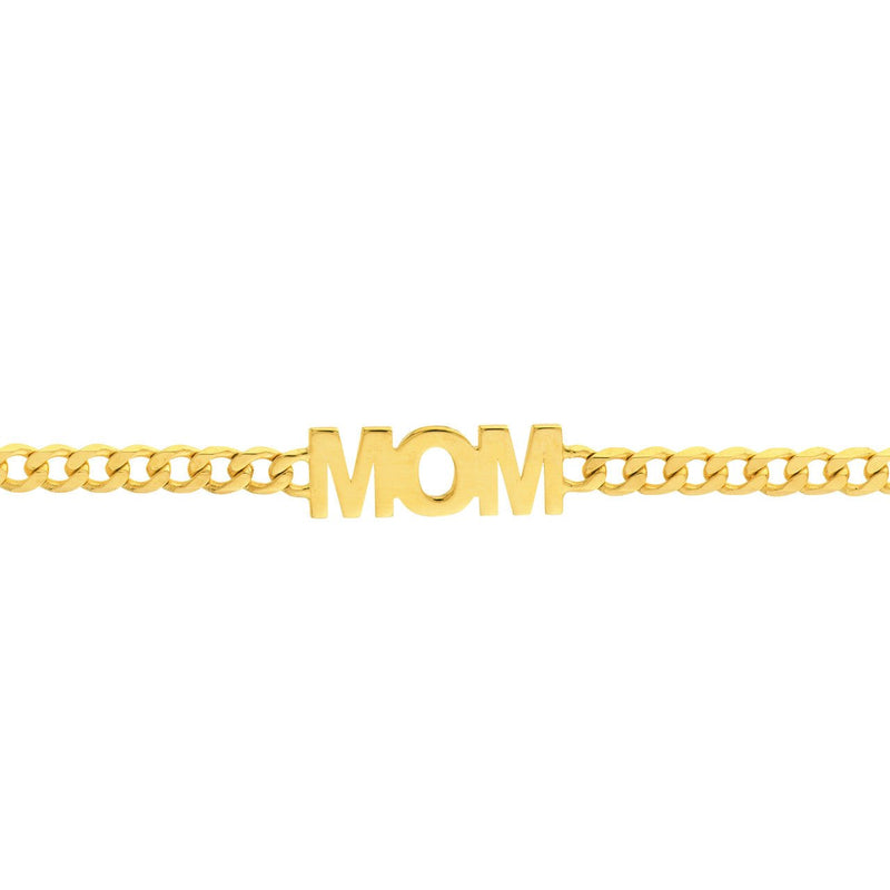 Gold Curb Chain Mom Bracelet - Lisa Robin