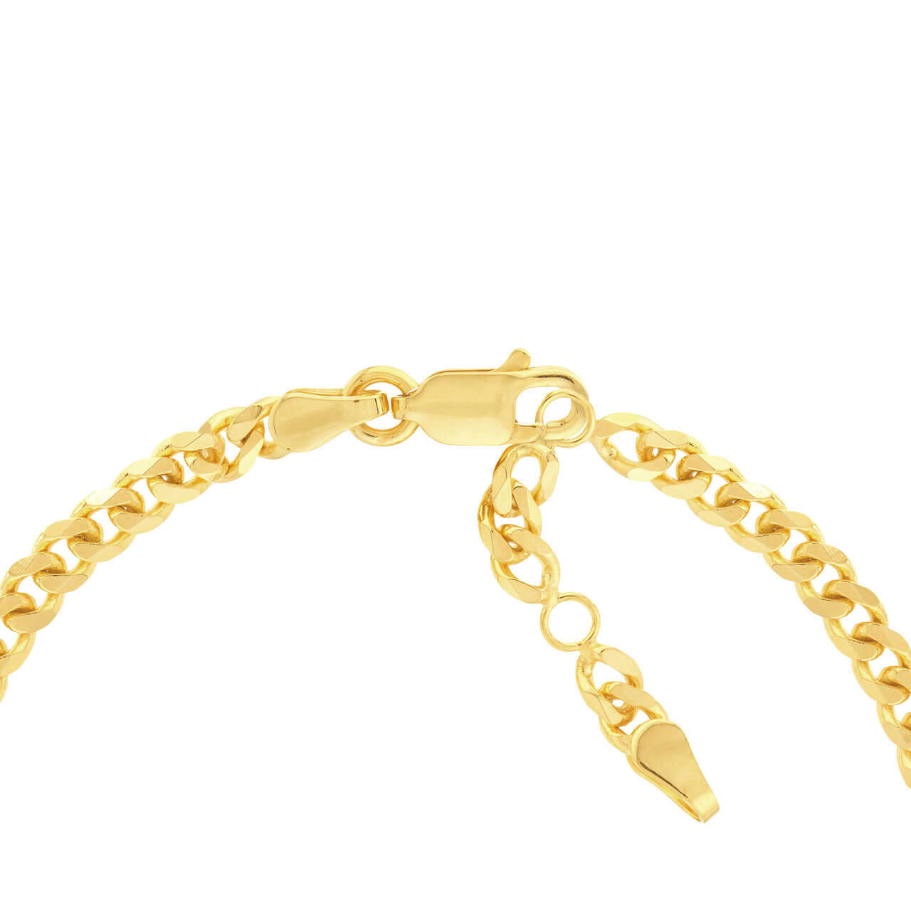 Gold Cuban Chain Heart Bracelet