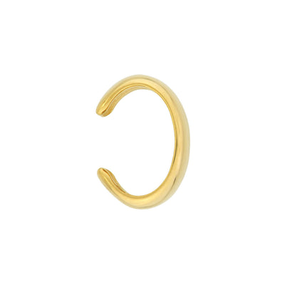 Wide Gold Ear Cuff Side | Lisa Robin#color_14k-yellow-gold