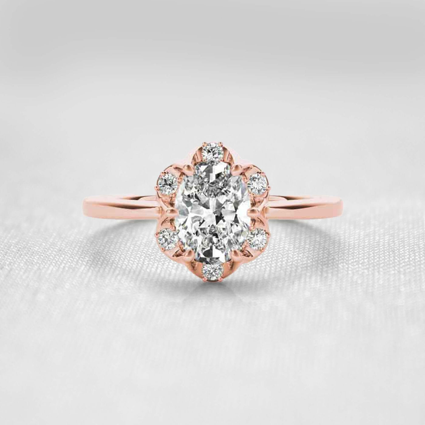 The Madison Halo Engagement Ring | Lisa Robin#color_14k-rose-gold