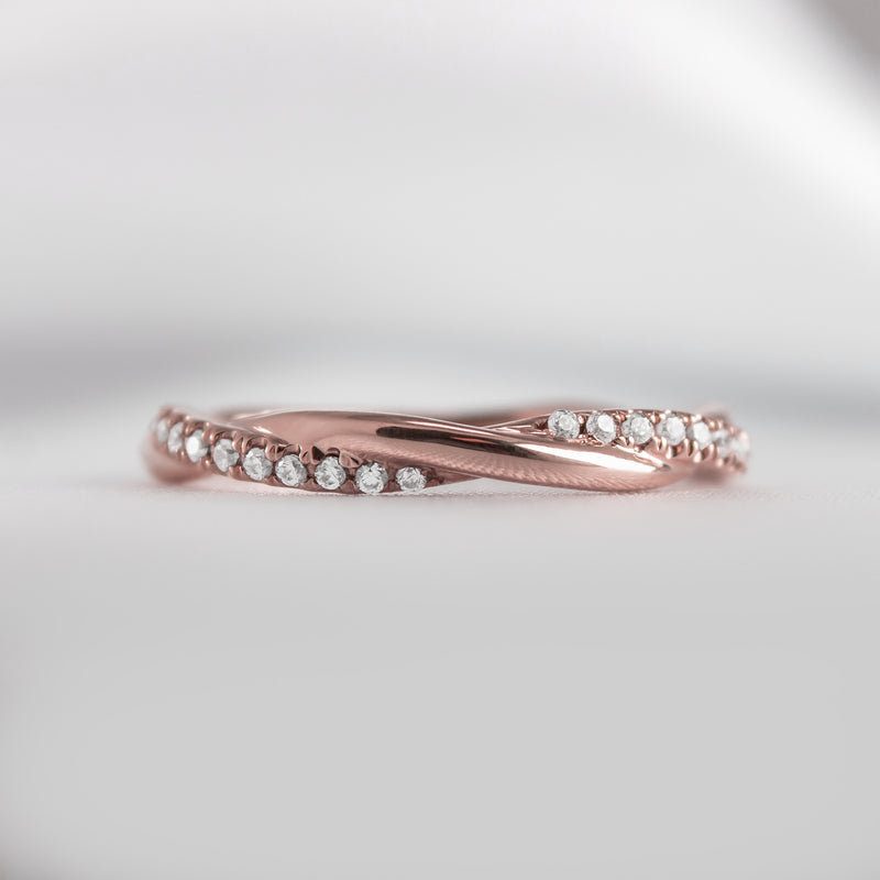 The Maria Twist Diamond Wedding Ring - Lisa Robin