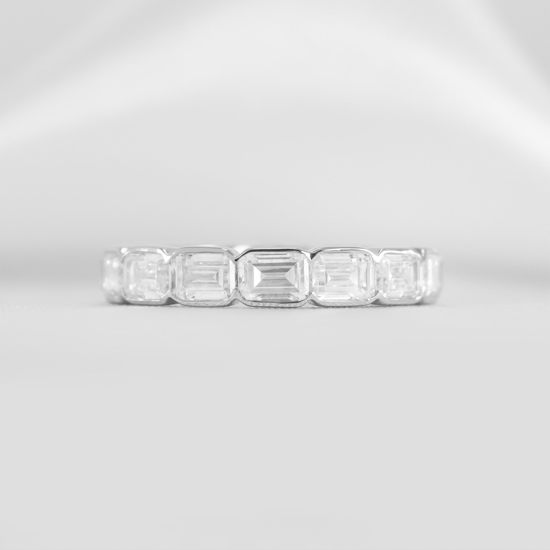 The Mayumi east west diamond eternity ring | Lisa Robin#color_14k-white-gold