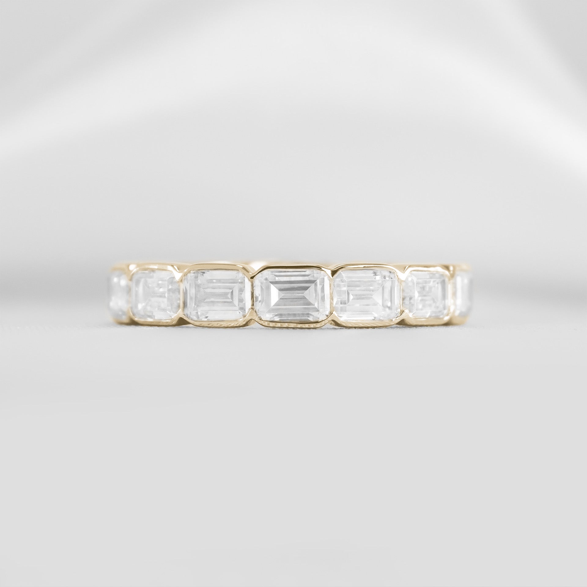 The Mayumi east west diamond eternity band | Lisa Robin#color_14k-yellow-gold