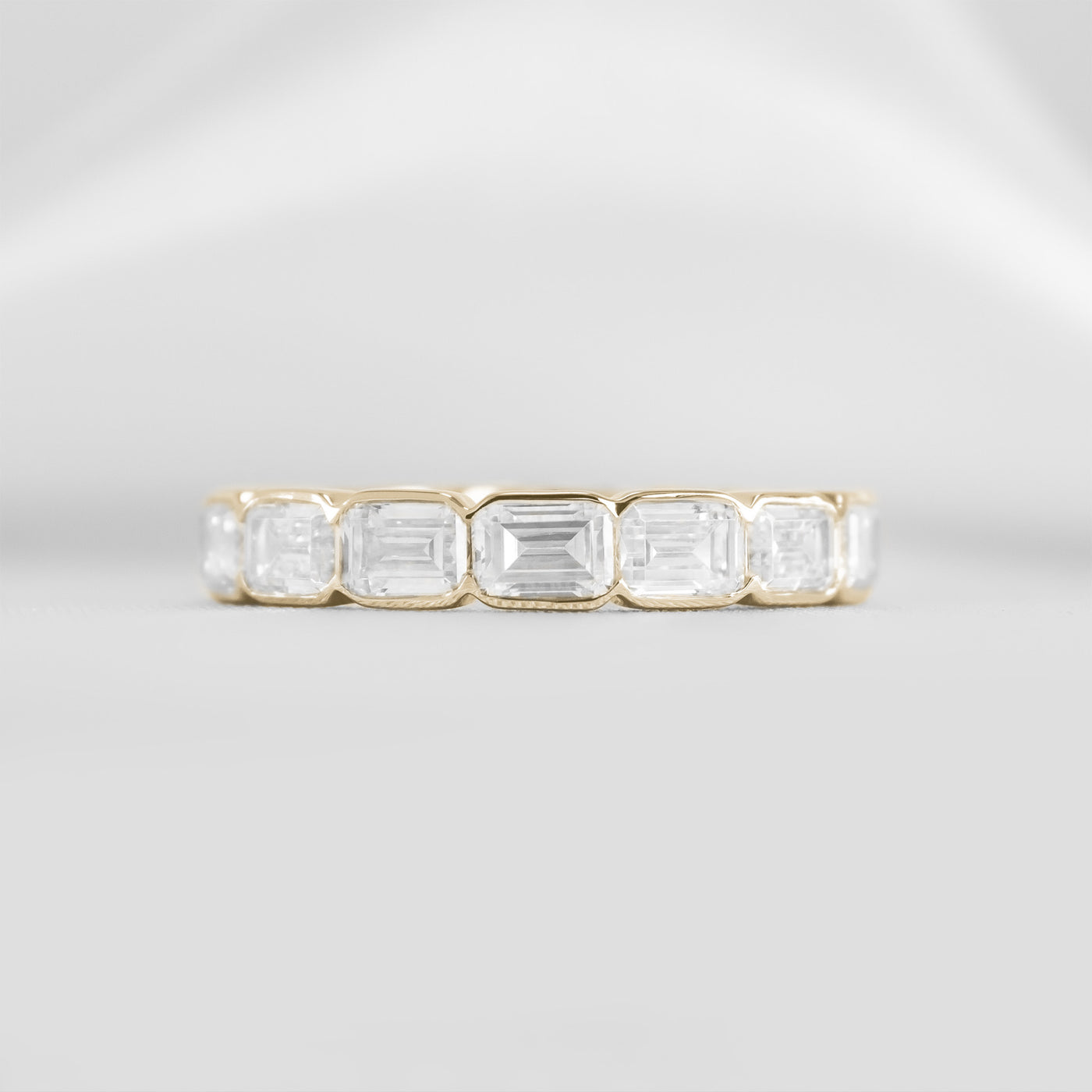 The Mayumi east west diamond eternity band | Lisa Robin#color_14k-yellow-gold