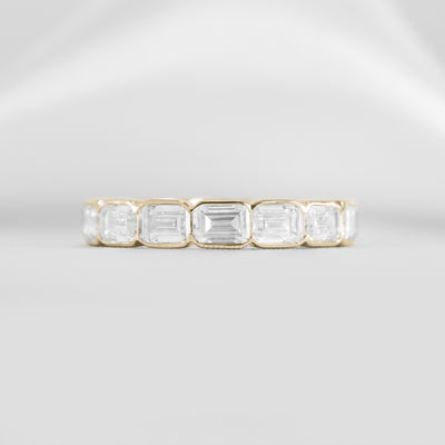 The Mayumi east west diamond eternity band | Lisa Robin#color_14k-yellow-gold