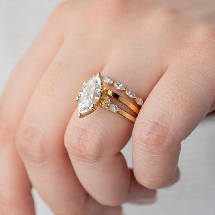 The Finley Marquise Diamond Wedding Ring