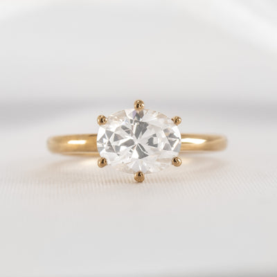 The Mia East West Diamond Engagement Ring - Lisa Robin