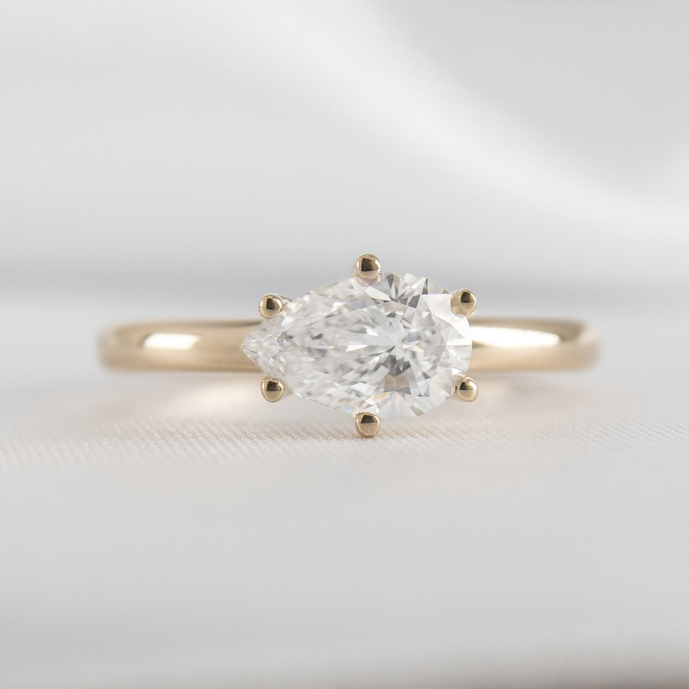 The Mia East West Diamond Engagement Ring - Lisa Robin