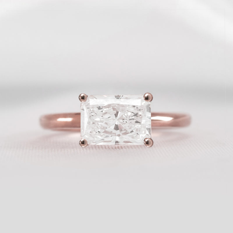 The Mia East West Diamond Engagement Ring - Lisa Robin