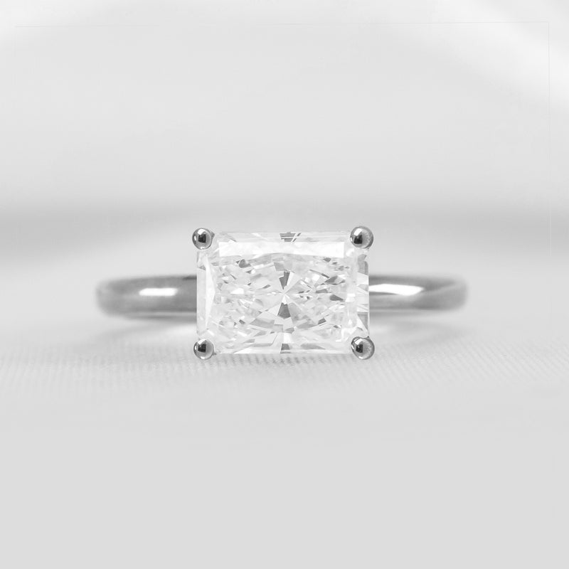 The Mia East West Diamond Engagement Ring - Lisa Robin