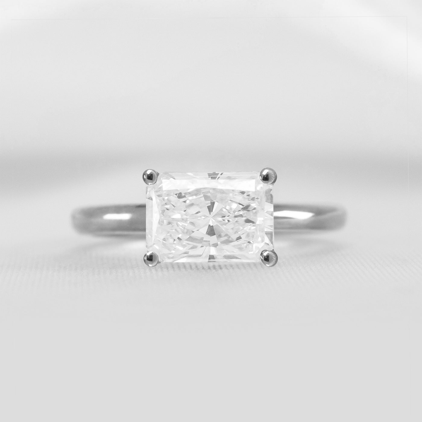 The Mia East West Diamond Engagement Ring - Lisa Robin