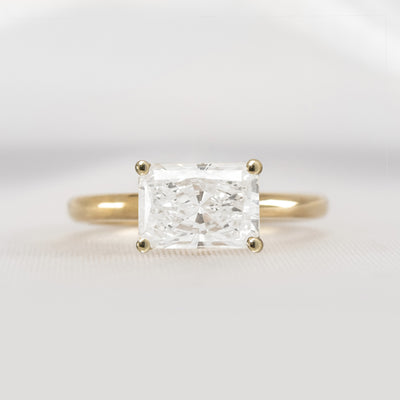 The Mia East West Diamond Engagement Ring - Lisa Robin