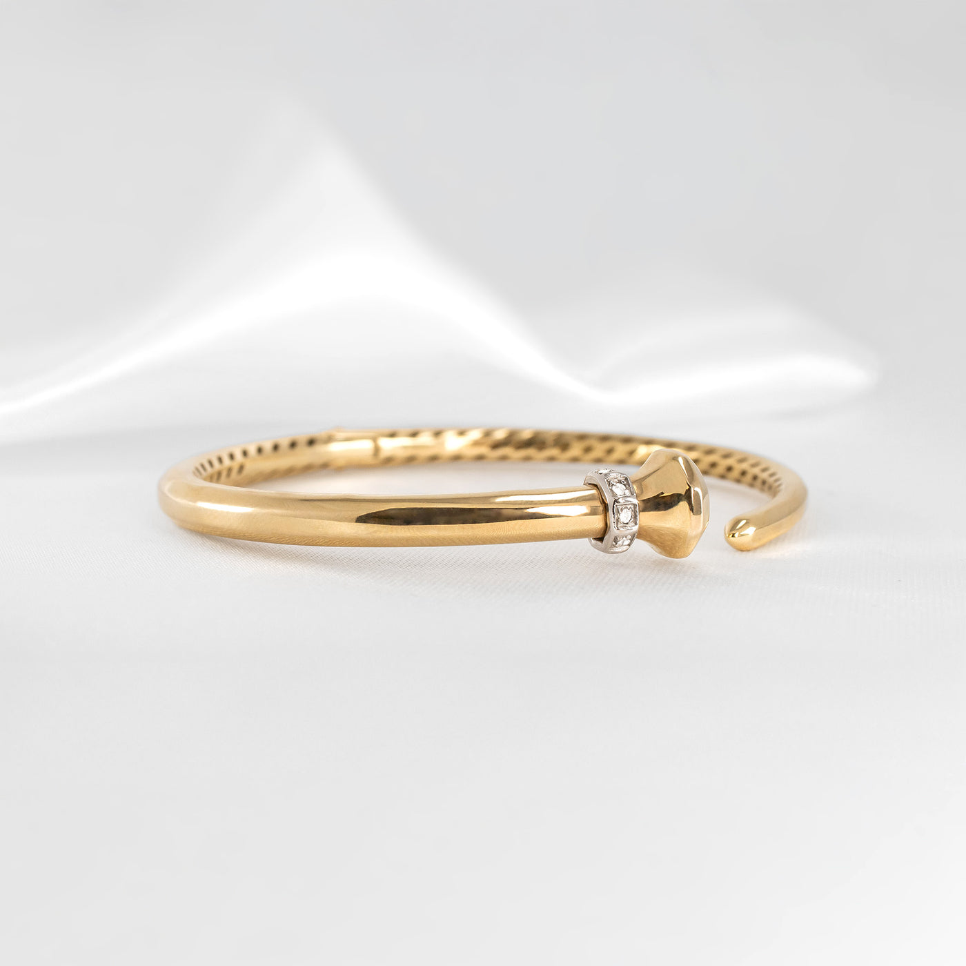 Gold Diamond Wrap Bangle - Lisa Robin