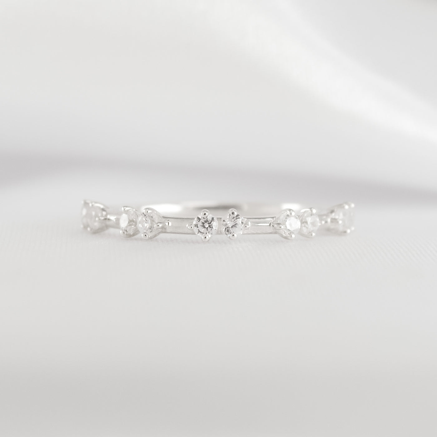 The Naomi Double Distance Diamond Wedding Ring#color_14k-white-gold