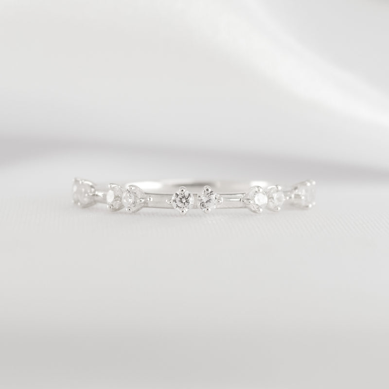 The Naomi Double Distance Diamond Wedding Ring