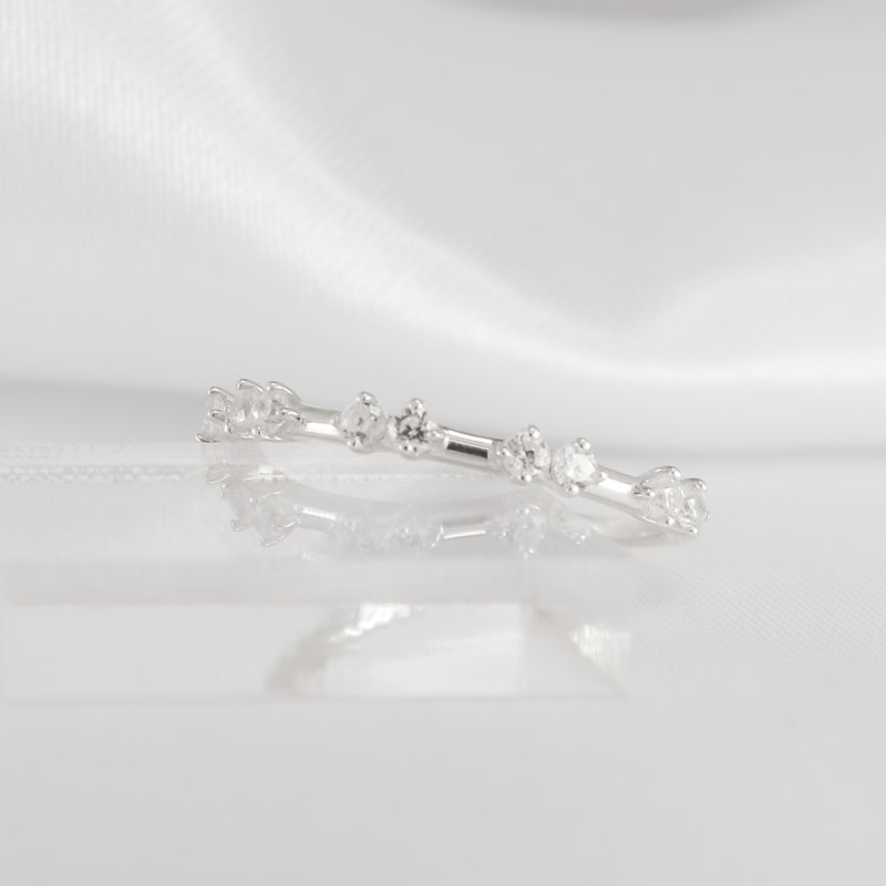 The Naomi Double Distance Diamond Wedding Ring