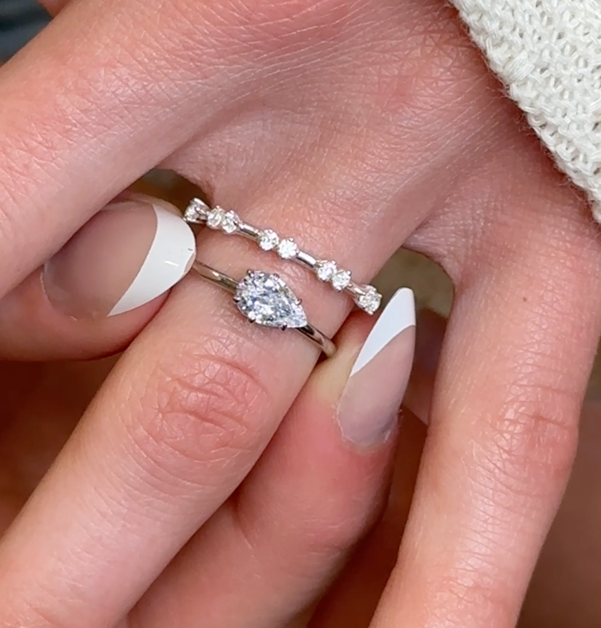 The Naomi Double Distance Diamond Wedding Ring