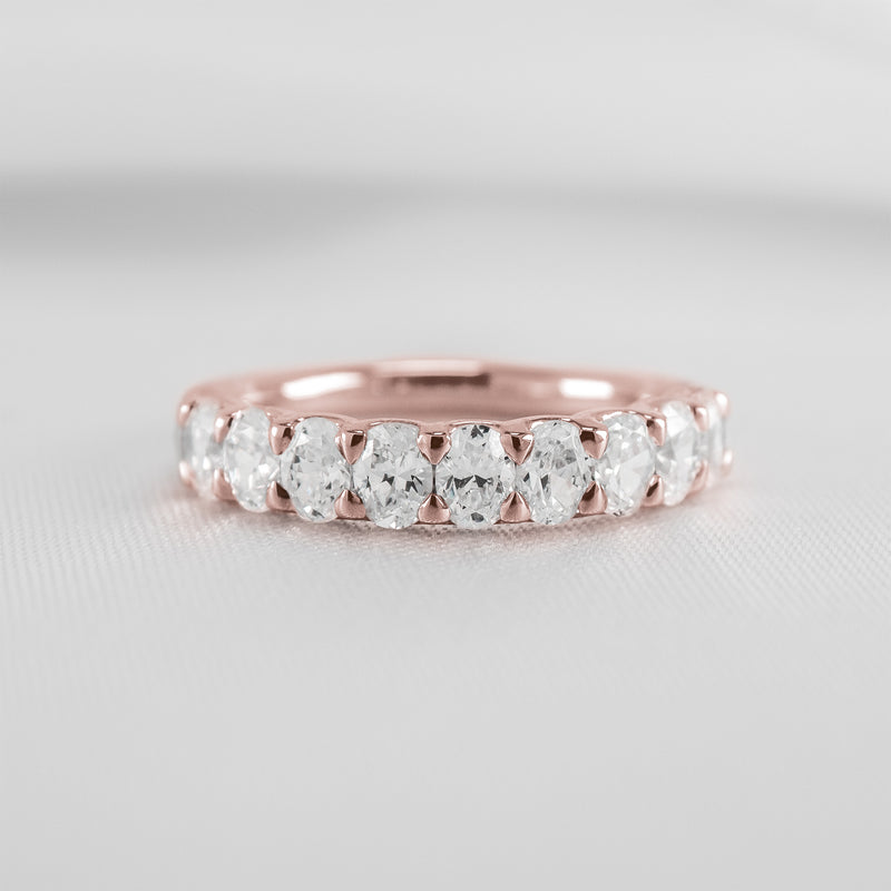 The Noah 9 Stone Oval Diamond Wedding Ring | Lisa Robin