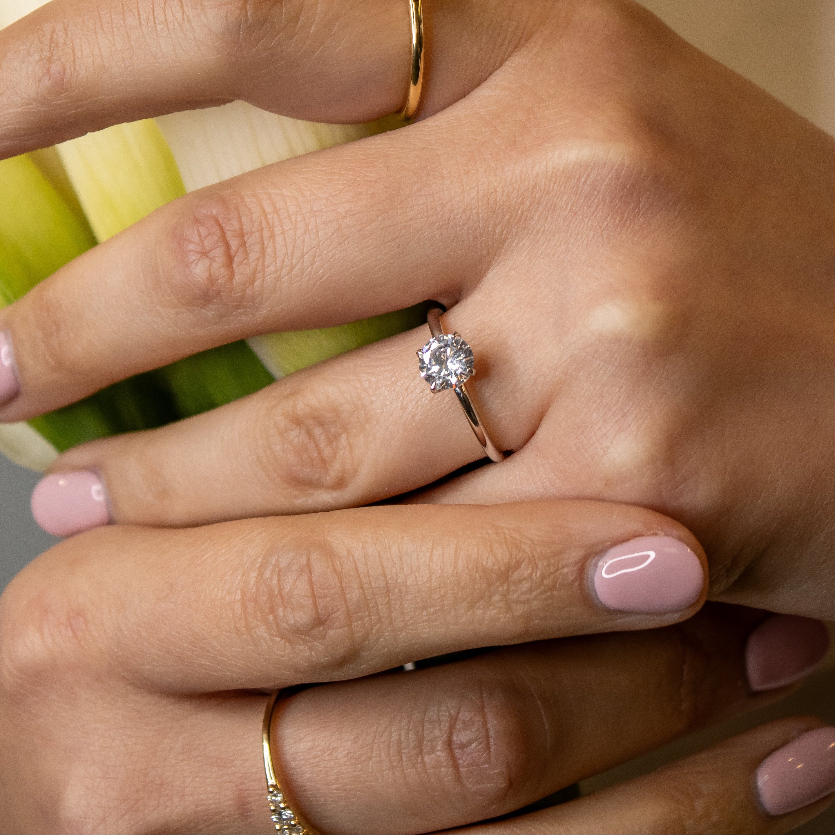 The Olivia Radiant 2.4 Carat Diamond Solitaire Ring