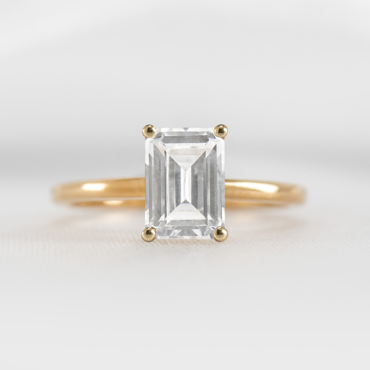 Olivia 1.5 Carat Emerald Cut Diamond Solitaire Ring