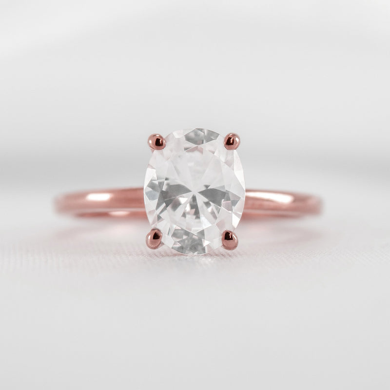 Shown in 1.5 carat Diamond* The Olivia Diamond Solitaire Engagement Ring | Lisa Robin