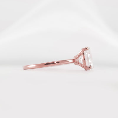 Shown in 1.5 carat Diamond* The Olivia Diamond Solitaire Engagement Ring | Lisa Robin#color_14k-rose-gold