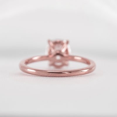 Shown in 1.5 carat Diamond* The Olivia Diamond Solitaire Engagement Ring | Lisa Robin#color_14k-rose-gold