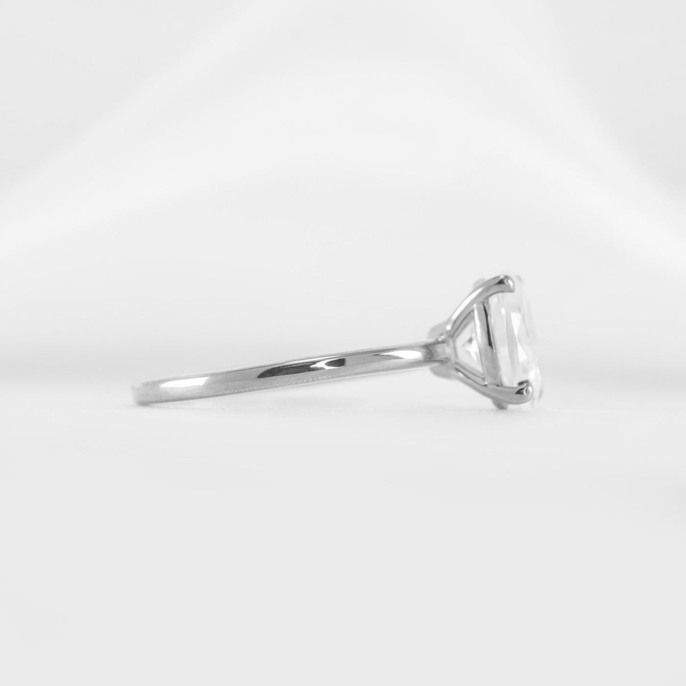 Shown in 1.5 carat Diamond* The Olivia Diamond Solitaire Engagement Ring | Lisa Robin#color_14k-white-gold