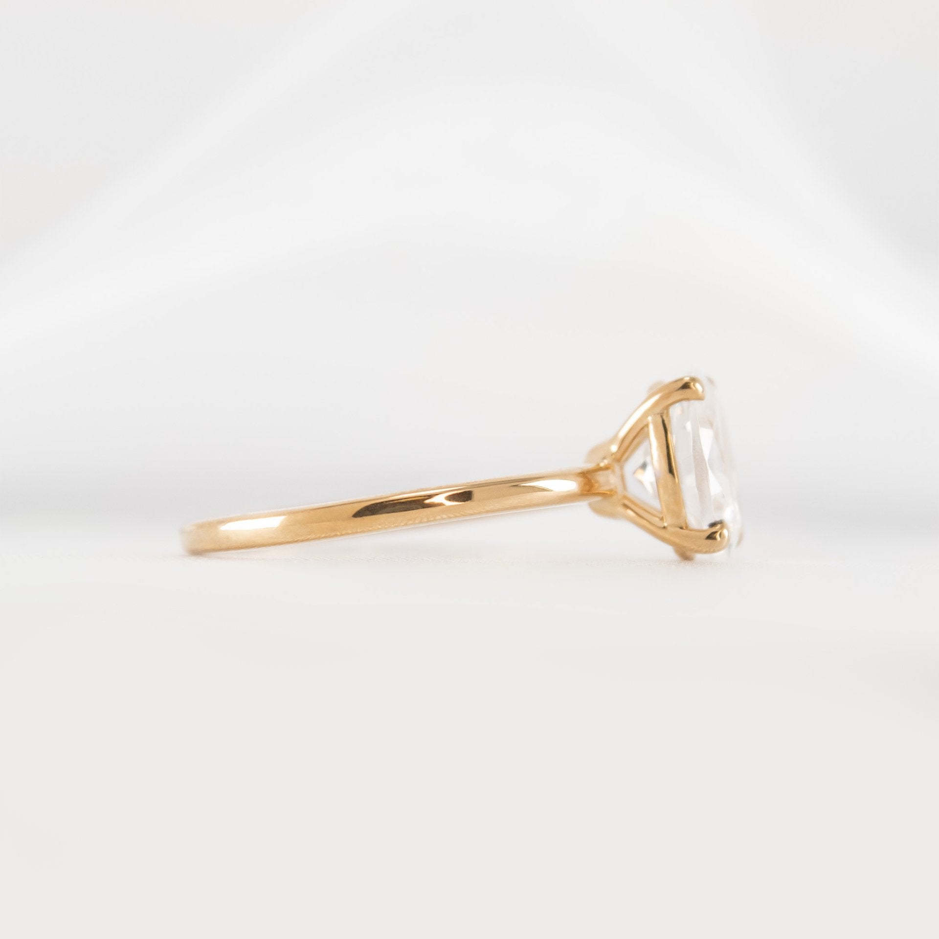 Shown in 1.5 carat Diamond* The Olivia Diamond Solitaire Engagement Ring | Lisa Robin#color_14k-yellow-gold