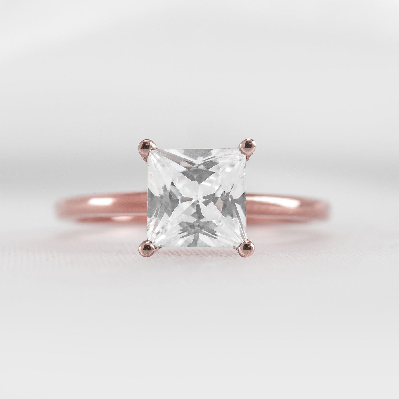 Shown in 1.5 carat * The Olivia Diamond Solitaire Ring | Lisa Robin#shape_princess