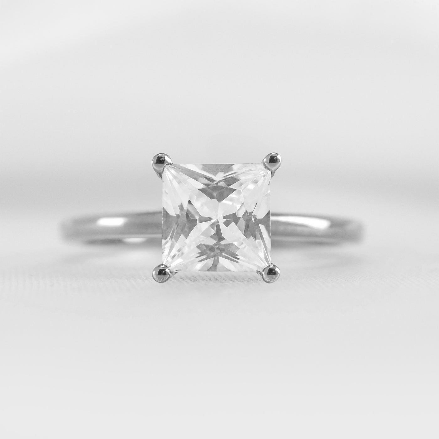 Shown in 1.5 carat * The Olivia Diamond Solitaire Ring | Lisa Robin#shape_princess