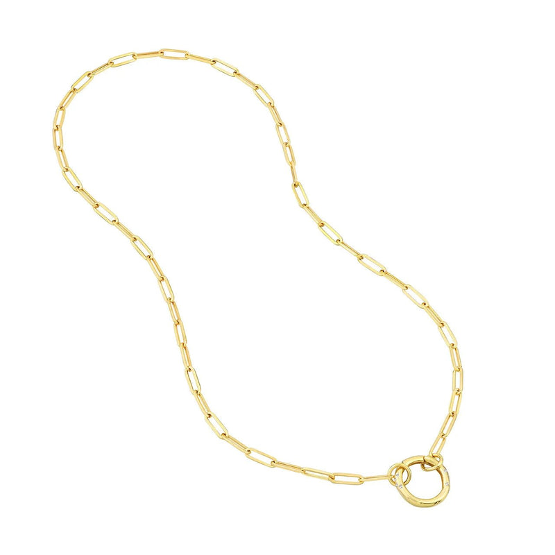 Padlock with Diamond Push Lock Necklace - Lisa Robin