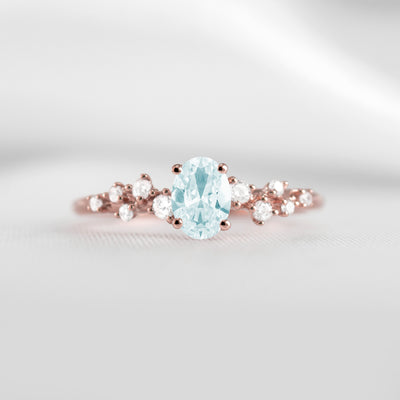 The Polaris Aquamarine Engagement Ring | Lisa Robin