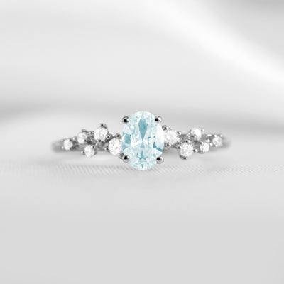 The Polaris Aquamarine Engagement Ring 
| Lisa Robin