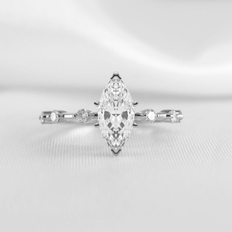 Shown in 1.0 Carat * The Portia Distance Diamond Engagement Ring | Lisa Robin