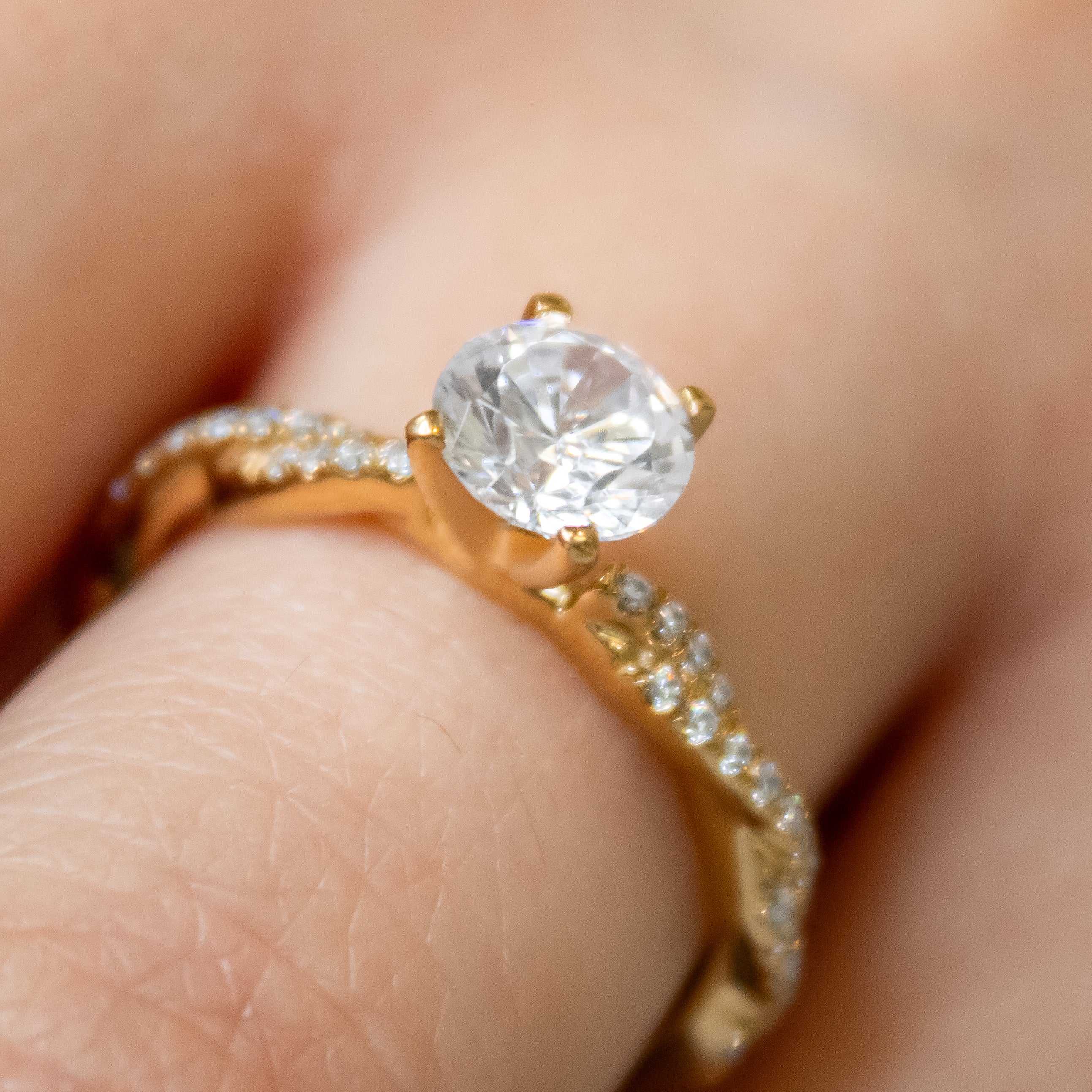 The Remy Diamond Twist Engagement Ring