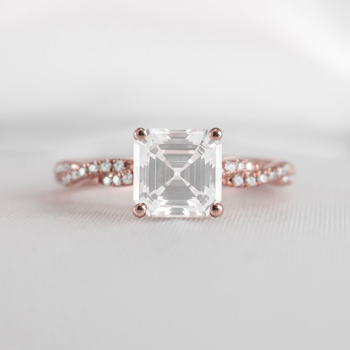 The Remy Diamond Twist Engagement Ring - Lisa Robin