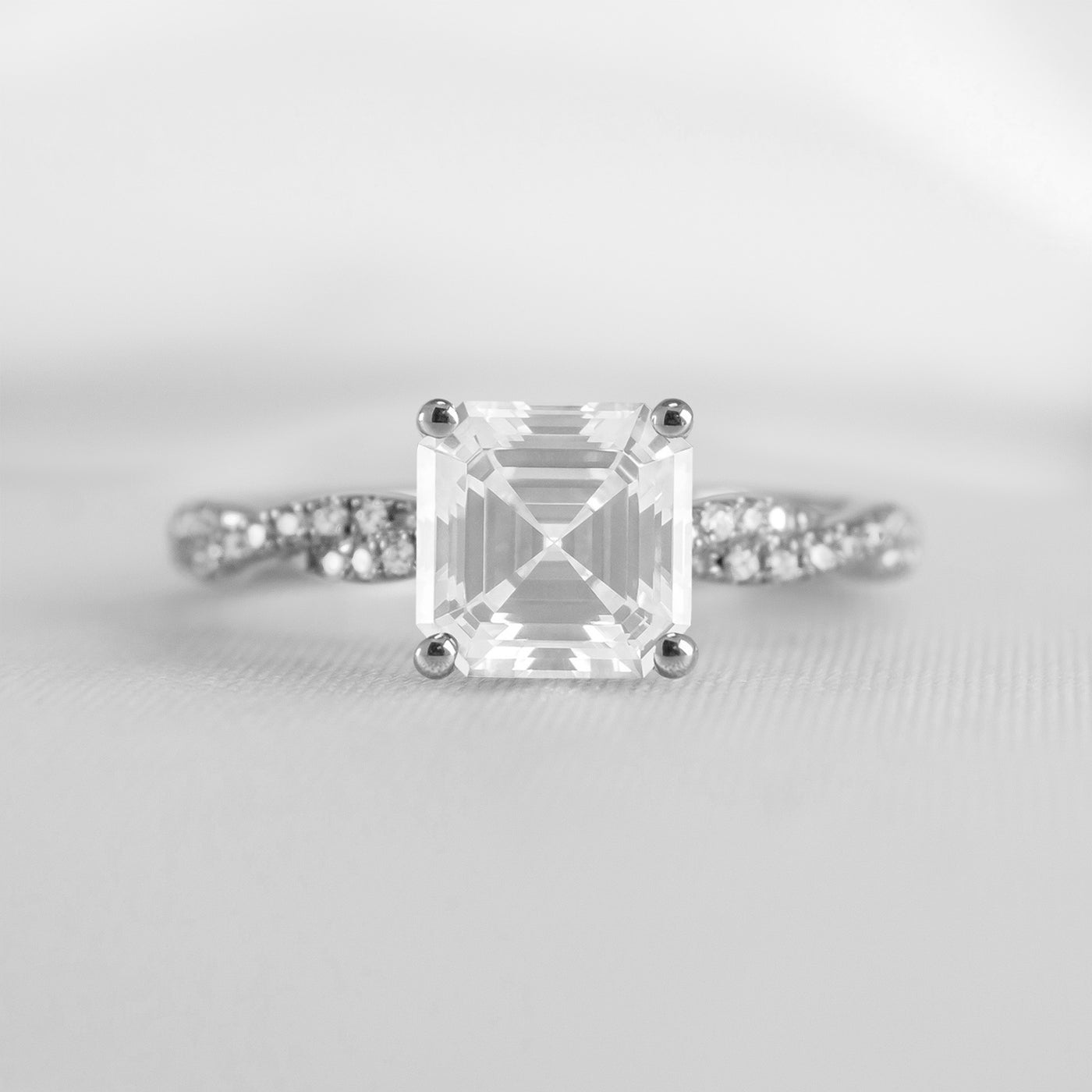 The Remy Diamond Twist Engagement Ring - Lisa Robin