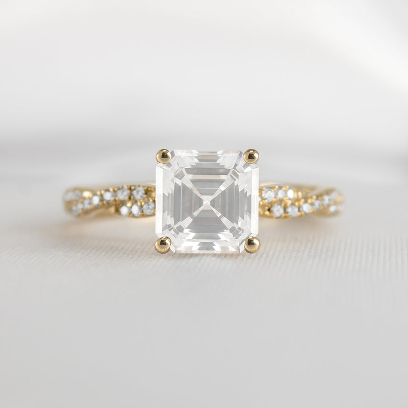 The Remy Diamond Twist Engagement Ring - Lisa Robin