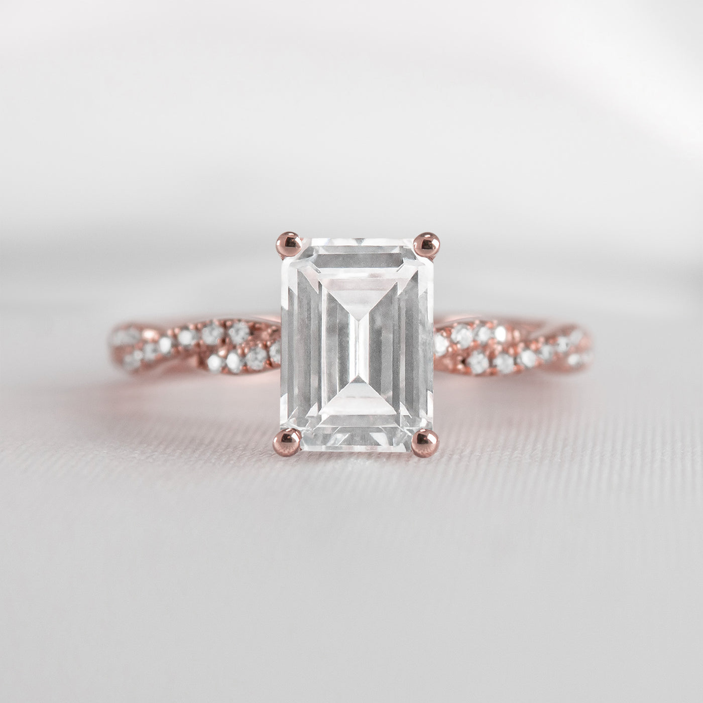 The Remy Diamond Twist Engagement Ring - Lisa Robin