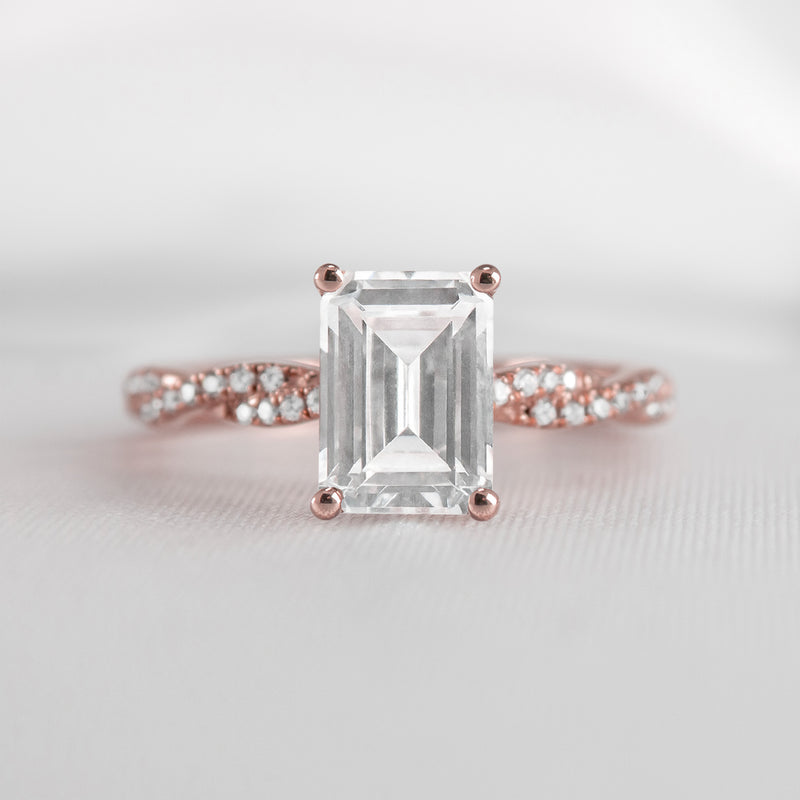 The Remy Diamond Twist Engagement Ring - Lisa Robin