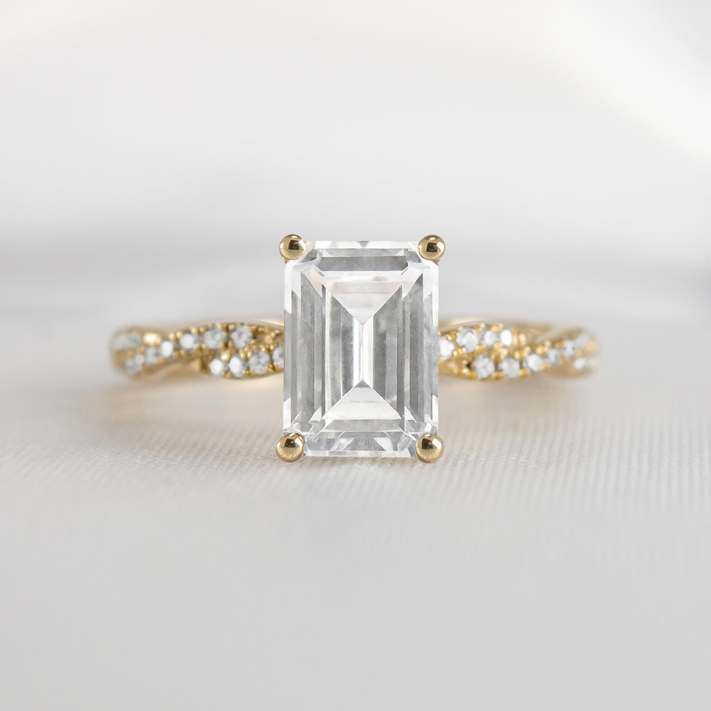 The Remy Diamond Twist Engagement Ring - Lisa Robin