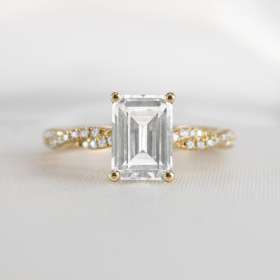 The Remy Diamond Twist Engagement Ring - Lisa Robin