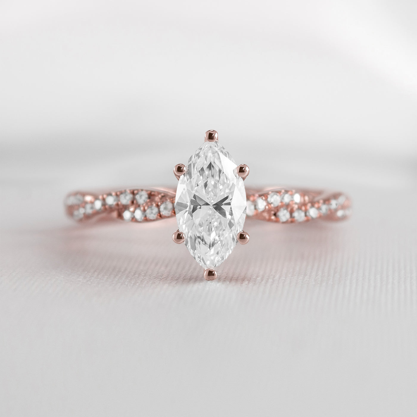 The Remy Diamond Twist Engagement Ring - Lisa Robin