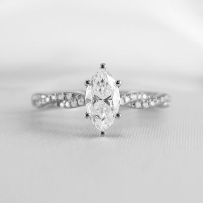 The Remy Diamond Twist Engagement Ring - Lisa Robin